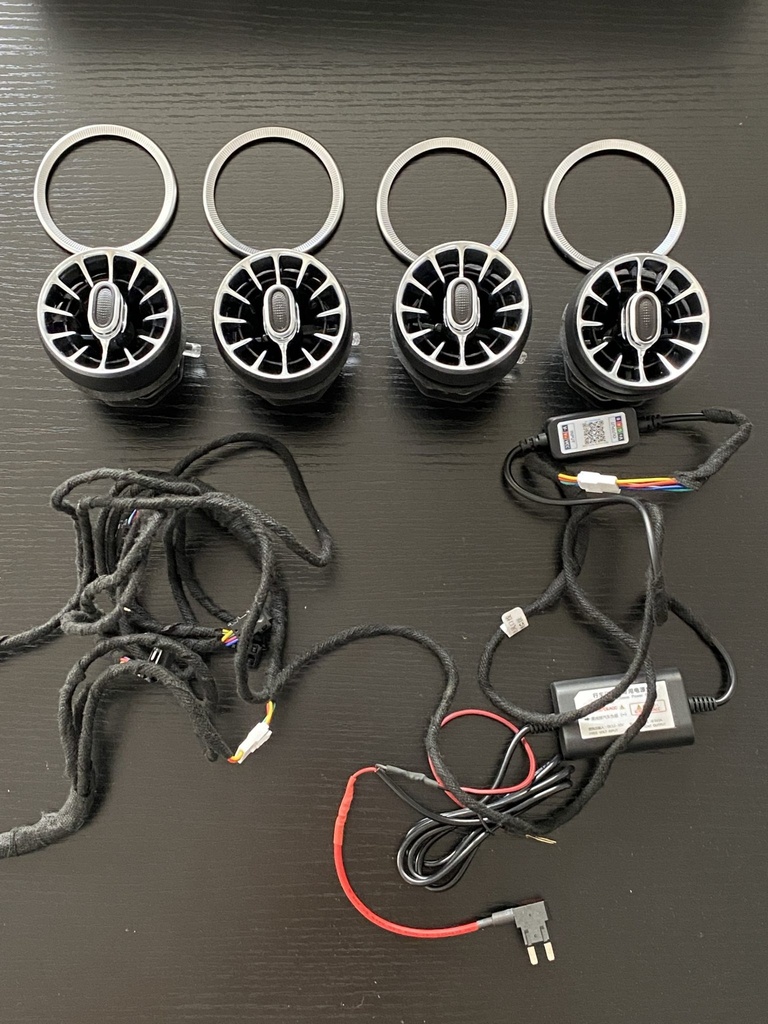 LED Multicolor Air Vents (App controlled) For Miata NC/Mk3