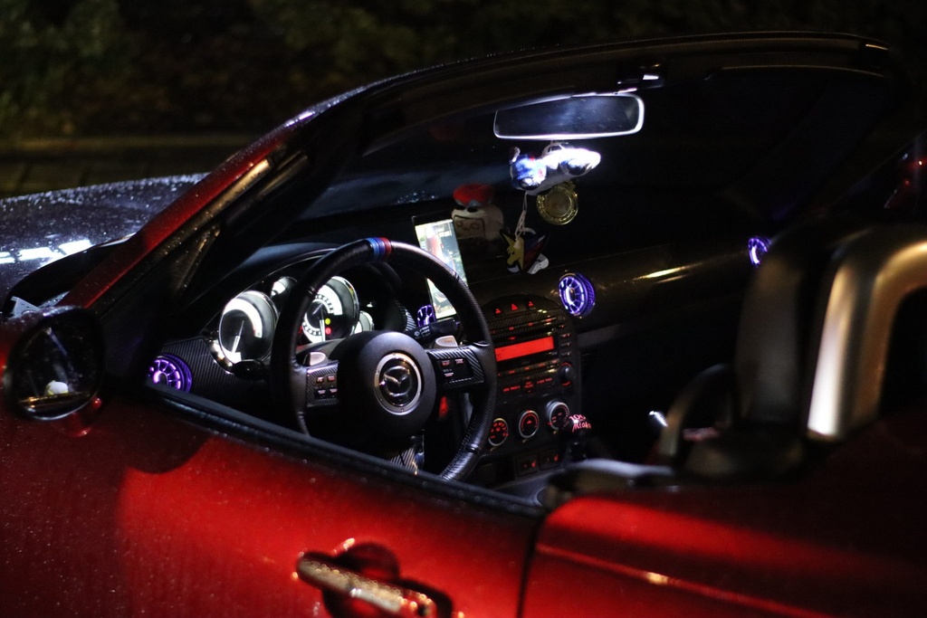LED Multicolor Air Vents (App controlled) For Miata NC/Mk3