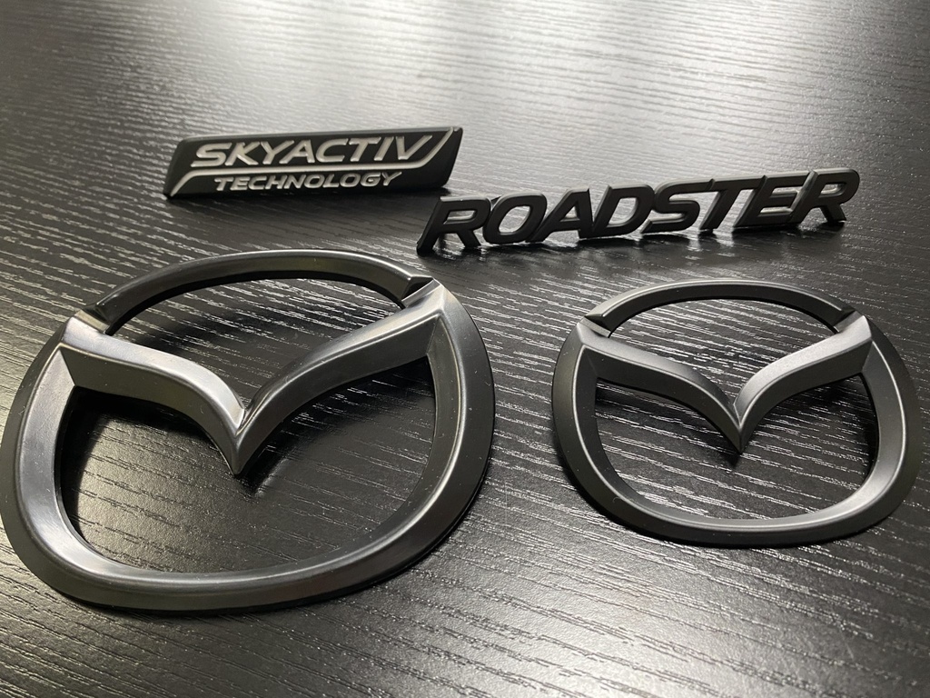 Matte Black 4 Pieces Mazda Emblems Set For Miata ND/Mk4