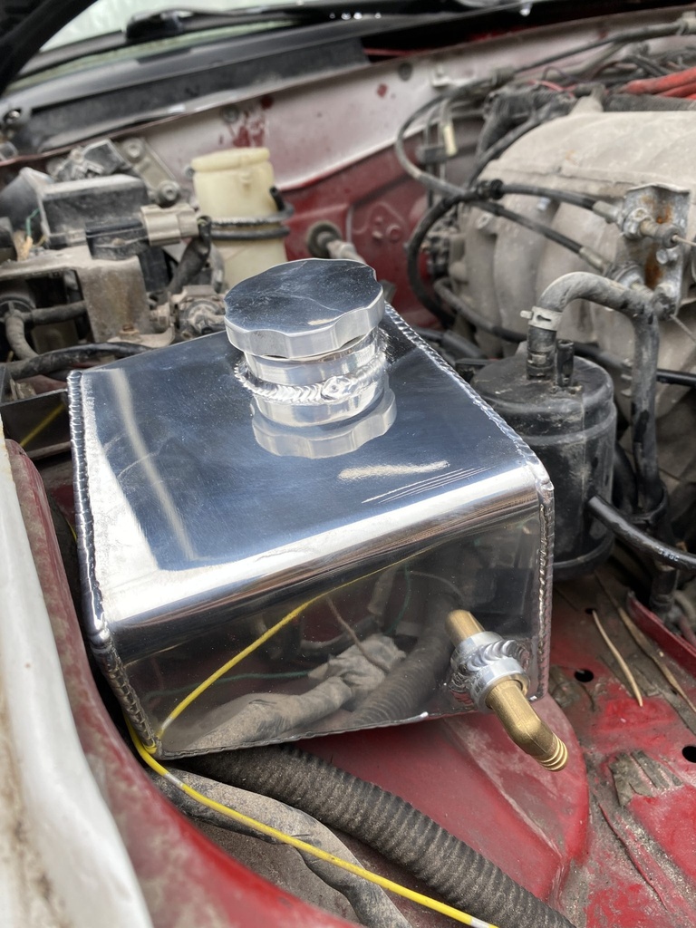 Aluminum Coolant Expansion Overflow Tank For Miata NB/Mk2