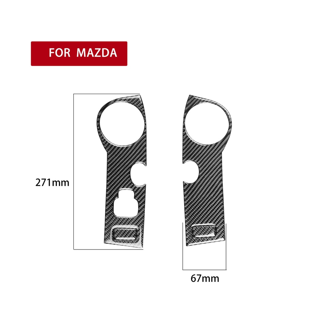 Carbon Fiber Armrests Trims (4 pieces) For Miata NC/Mk3 (LHD only)