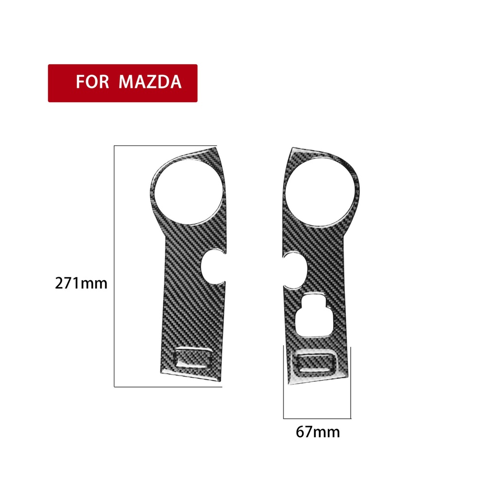 Carbon Fiber Armrests Trims (4 pieces) For Miata NC/Mk3 (RHD only)