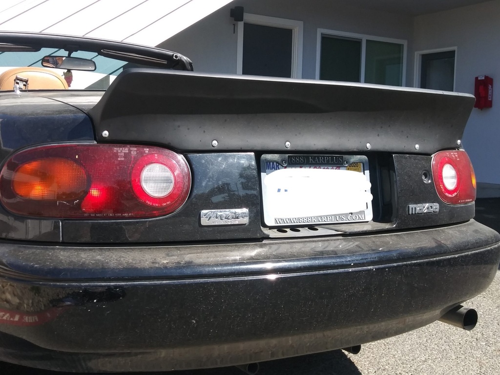 Ducktail Trunk Spoiler (Polyurethane) For Miata NA