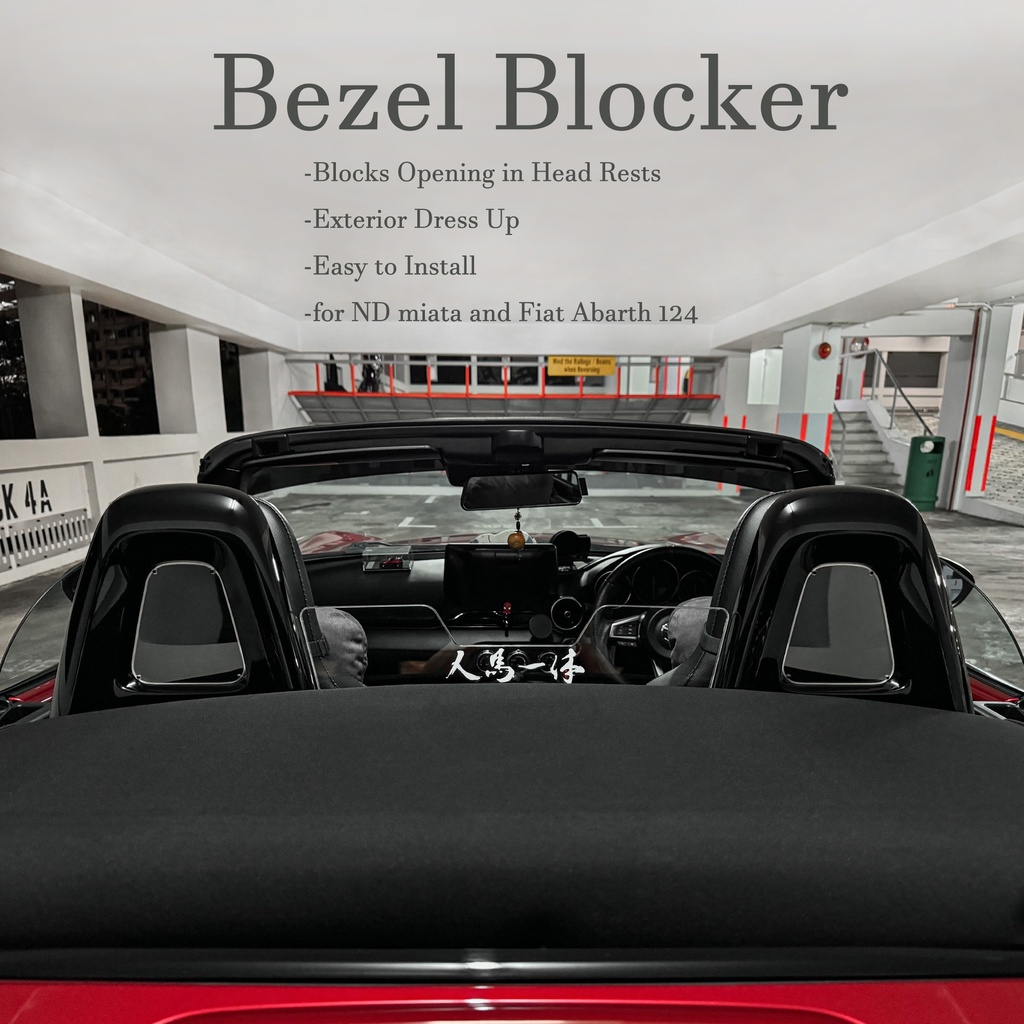 Headrests Bezels Blockers For Mazda Miata ND