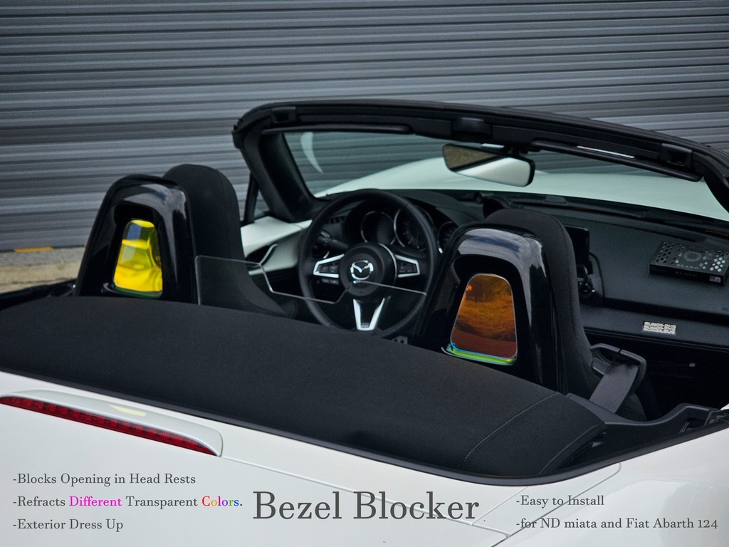 Headrests Bezels Blockers (Colorized) For Mazda Miata ND