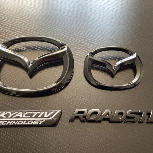 Glossy Black 4 Pieces Mazda Emblems Set For Miata ND1