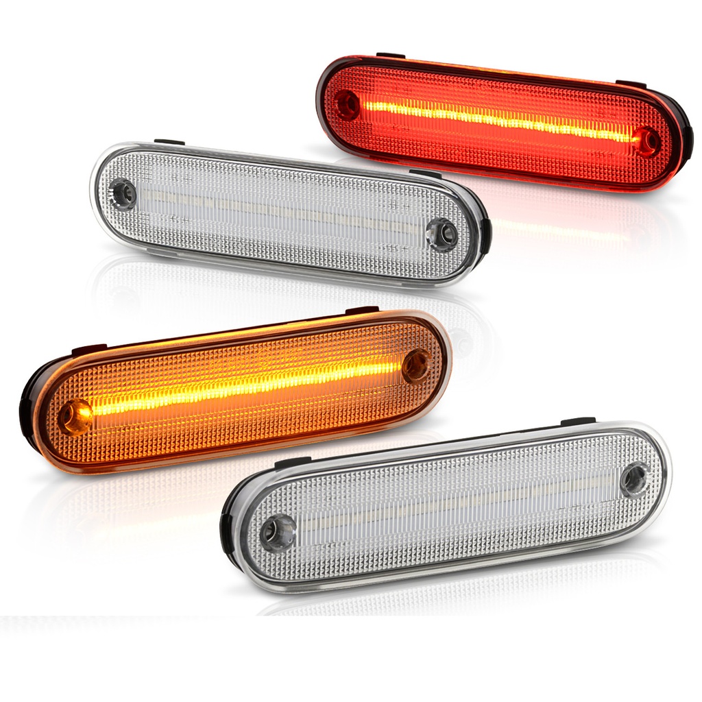 LED 4-Pieces Set Side Marker Lights (Clear design) For NA/NB