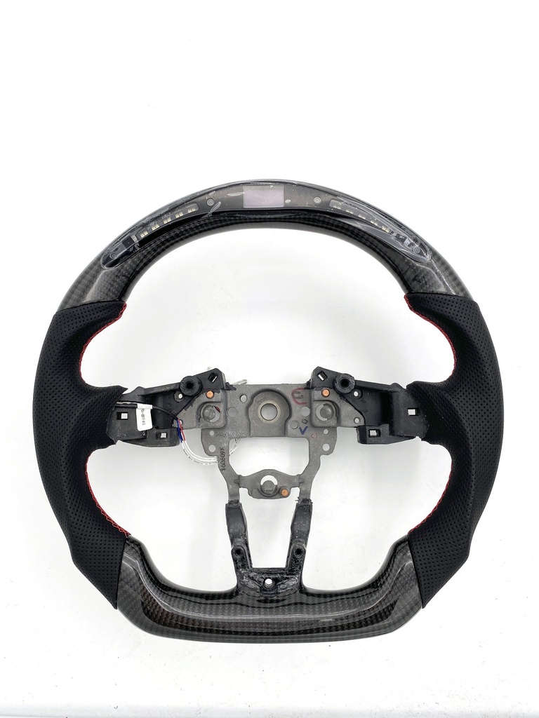 Carbon Fiber/Leather Steering Wheel With LED Screen For Miata ND