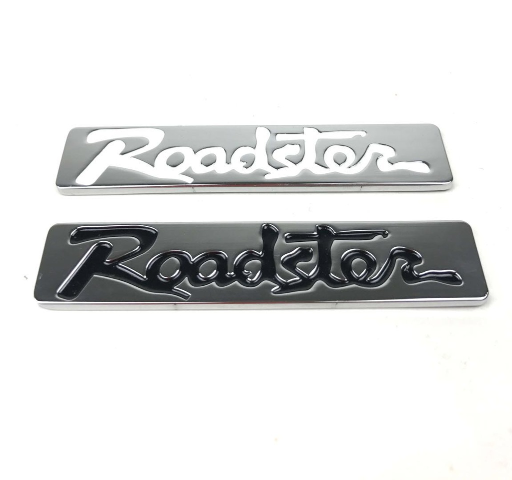 Chrome Vintage Roadster Logo