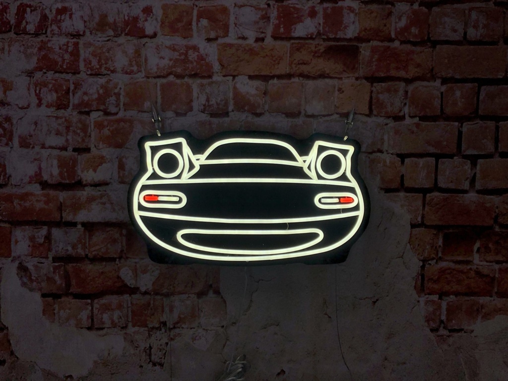 Mazda Miata NA LED Neon Sign (Front view)