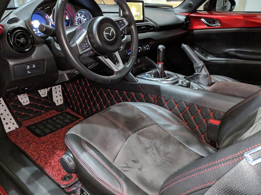 Quilted Floor mats Deluxe Version (Premade Material) For Miata ND