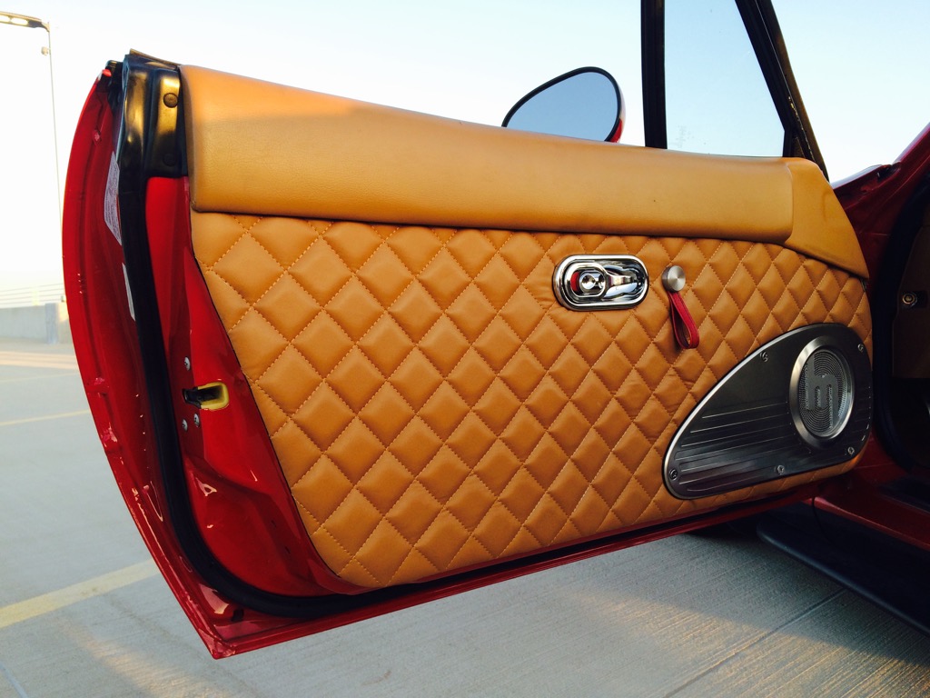 Quilted Leather Door Panels (Handmade) For Miata NA