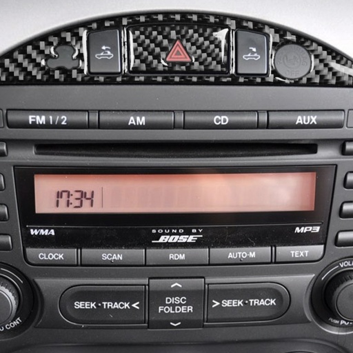 Carbon Fiber Warning Trim Cover For Miata NC (PRHT Only)