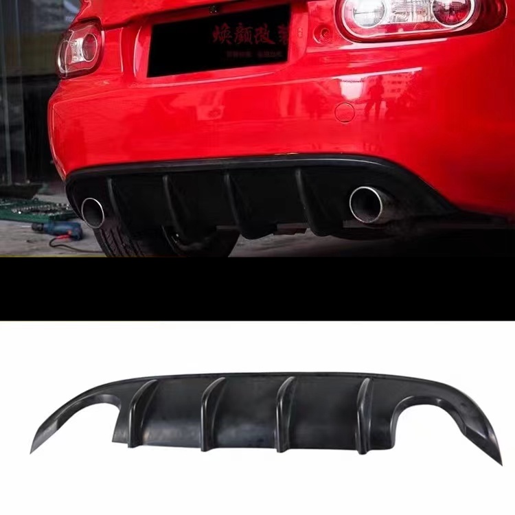 Rear Diffuser (OEM Exhaust) (Polyurethane Version) For Miata NC2/3