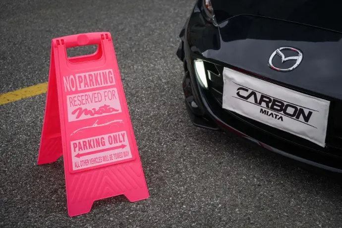 Miata Parking Sign | CarbonMiata