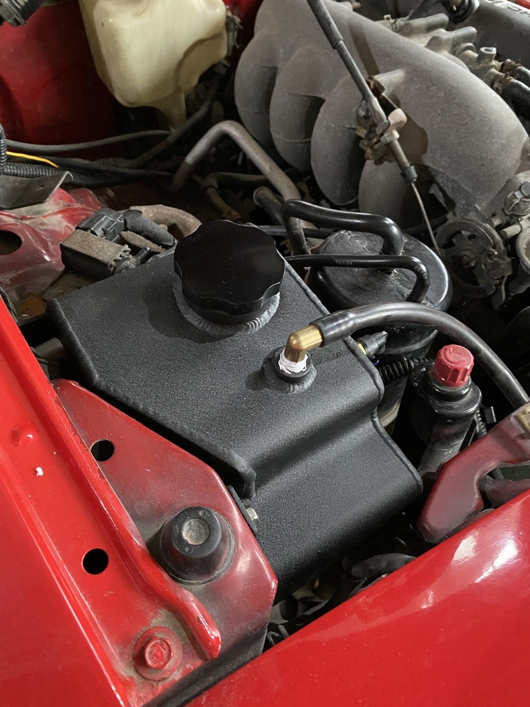 Aluminum Coolant Expansion Overflow Tank For Miata NA | CarbonMiata