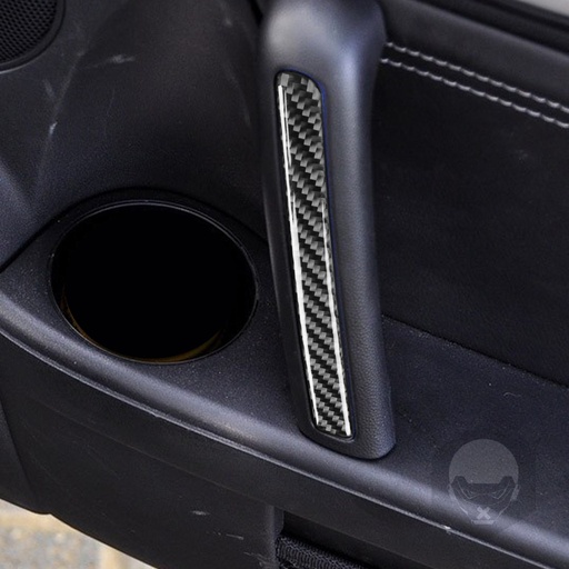 [CM-DI1-NC-C] Carbon Fiber Door Handles Inserts (2 pieces) For Miata NC