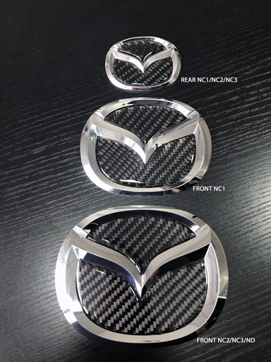 Carbon Fiber Inserts for Mazda Emblems For Miata NC