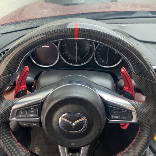 [CM-SW1-ND] Carbon Fiber Steering Wheel (Type 1) For Miata ND